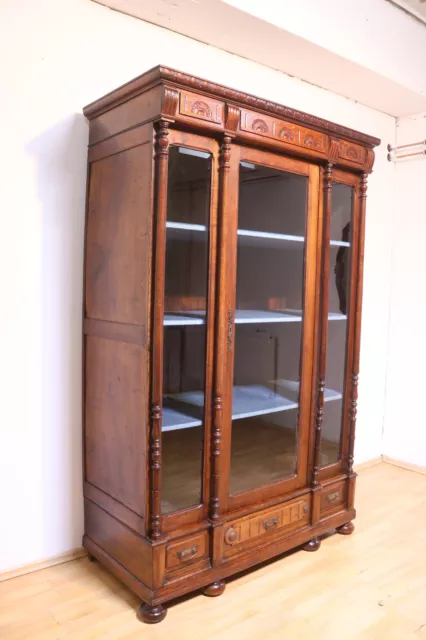 Bücherschrank Vitrine Wohnzimmer Anrichte Antik um 1900