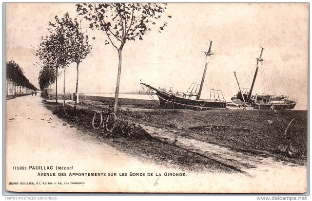 33 PAUILLAC - avenue des appontements sur les bords de la Gironde