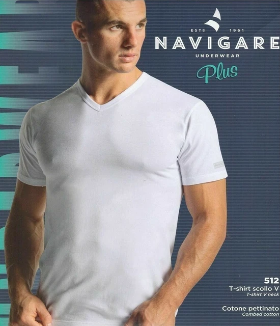 T Shirt Uomo Maglia Caldo Cotone Uomo Navigare Maglia Caldo Cotone