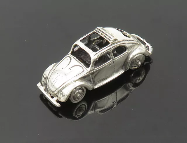 925 Sterling Silver - Vintage Shiny Old Fashioned Car Table Trinket - TR2583