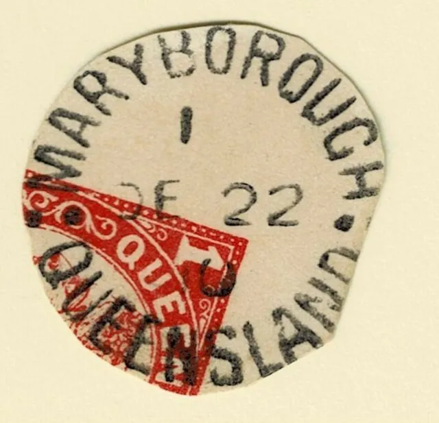 Queensland - Australia Circular Postmark - Maryborough - Qld 142