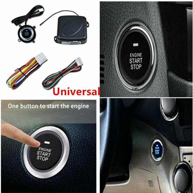 Universal Car Alarm Start Security System Key Passive Keyless Entry Push Button