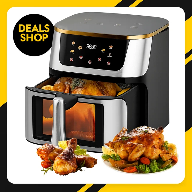 PremierTech Friggitrice Ad Aria Da 5,5 Litri - Display Digitale, Facile - Foto 10