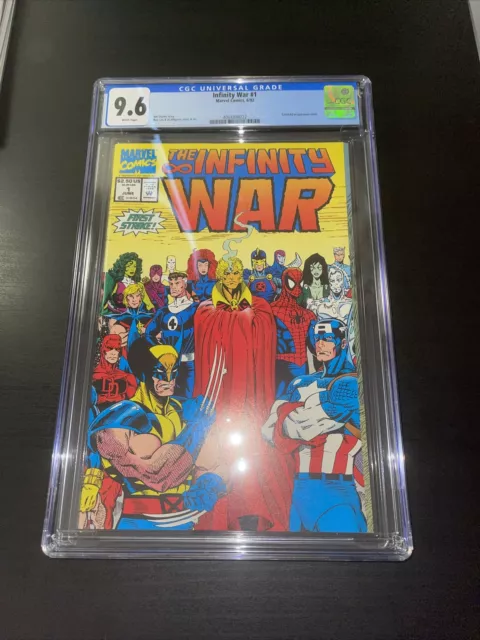 Infinity War #1 - CGC 9.6 - Newsstand Variant - 1992