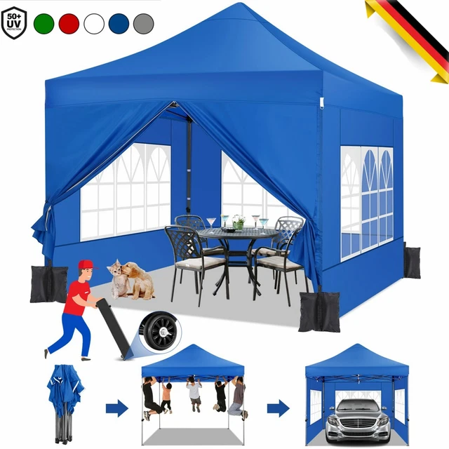 NEU- 3x3m Pavillon Faltpavillon Wasserdicht Gartenzelt Partyzelt Popup Festzelt
