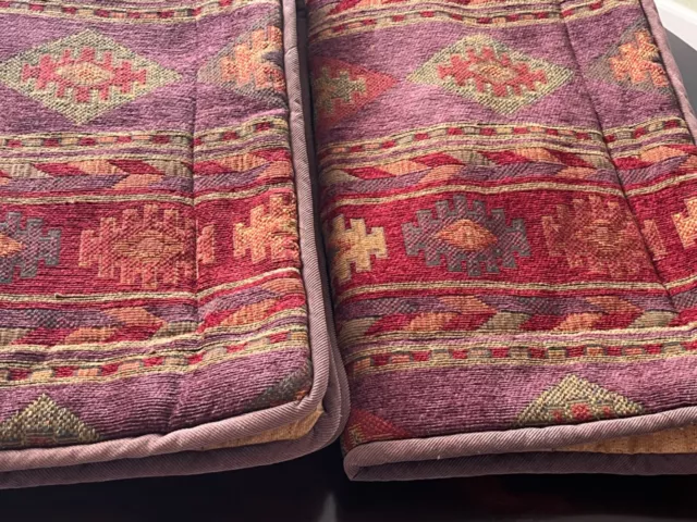 Croscill Multicolor Southwestern Tapestry Look King Pillow Shams(2)-preowned