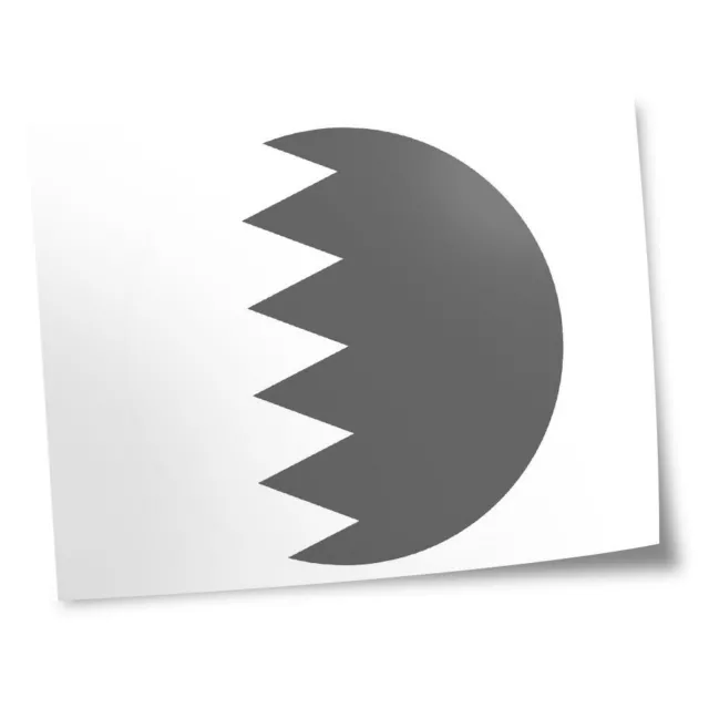 8x10" Drucke (keine Rahmen) - BW - Bahrain Flagge #41738