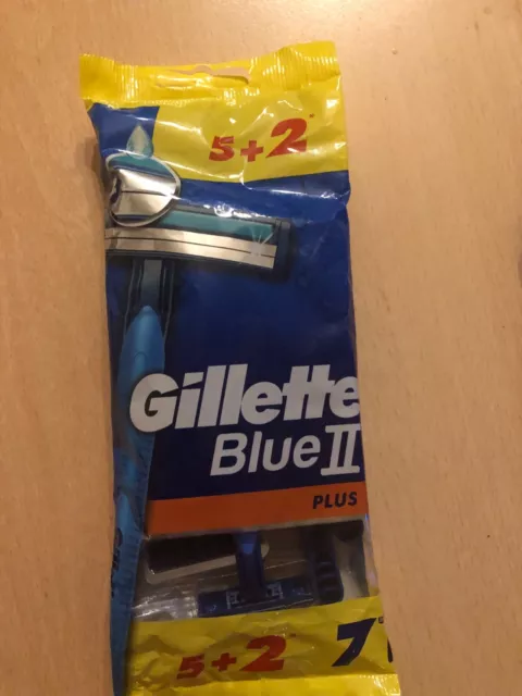 Gillette Blue II Plus 5+2= 7 stk. Einwegrasierer