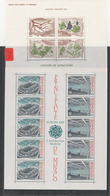 Monaco  Blöcke    postfrisch**     MiNr. Block 35-36