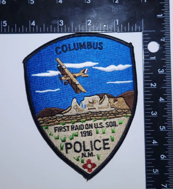 COLUMBUS NEW MEXICO POLICE PATCH. 4x5 Inches. Great Condition!