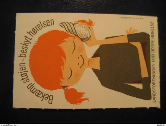 Hörgerätebatterien Audition Shell Coquille Poster Stamp Vignette Denmark L