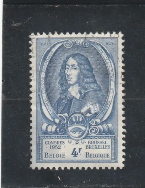 L5581 BELGIQUE timbre Y&T N° 885 de 1952 " Lamoral II Claude  " Oblitéré