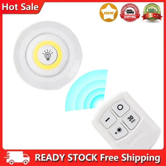 COB UNDER CABINET Night Light with Remote Control Dimmable for Bathroom ...