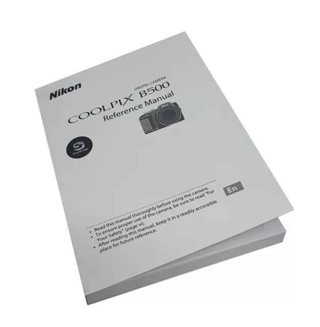 Nikon Coolpix B500 Instruction Reference Manual B500 Book NEW 2