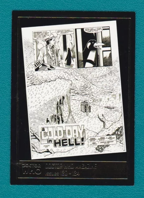 DR DOCTOR WHO COMICS CARD F10 A Cold Day In Hell by Strictly Ink 2001 VERY RARE