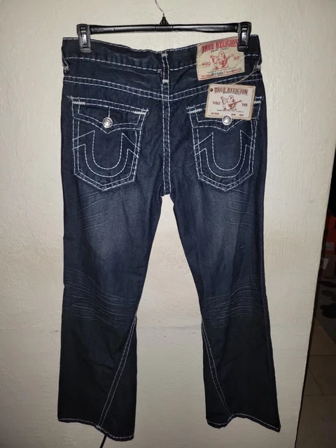 True Religion Joey Super T Blue Denim Jeans Flared Leg Men’s W40xL33 made in USA True Religion Joey Super T Blue Denim Jeans Flared Leg Men’s W40xL33 made in USA