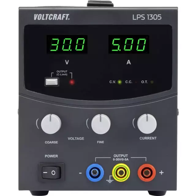 VOLTCRAFT LPS1305 Labornetzgerät, einstellbar 0 - 30 V/DC 0 - 5 A 150 W Anzahl
