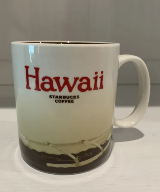 Starbucks Global Icon 2009 Collection Hawaii Island Ceramic Coffee Mug Cup 16 oz