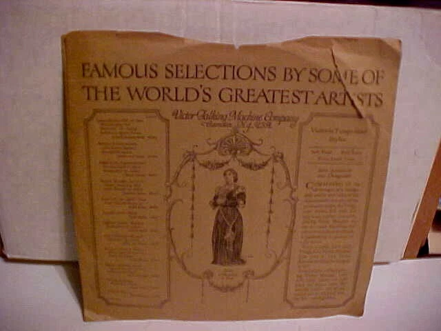 Victor Records Company C-19-37-S Original Sleeve Only No Record 10 In. 78 Rpm
