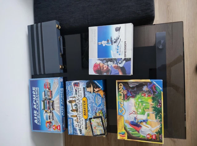 Backgammon, Auf Achse, Scotland Yard, Sagaland, Biostar Mikroskop