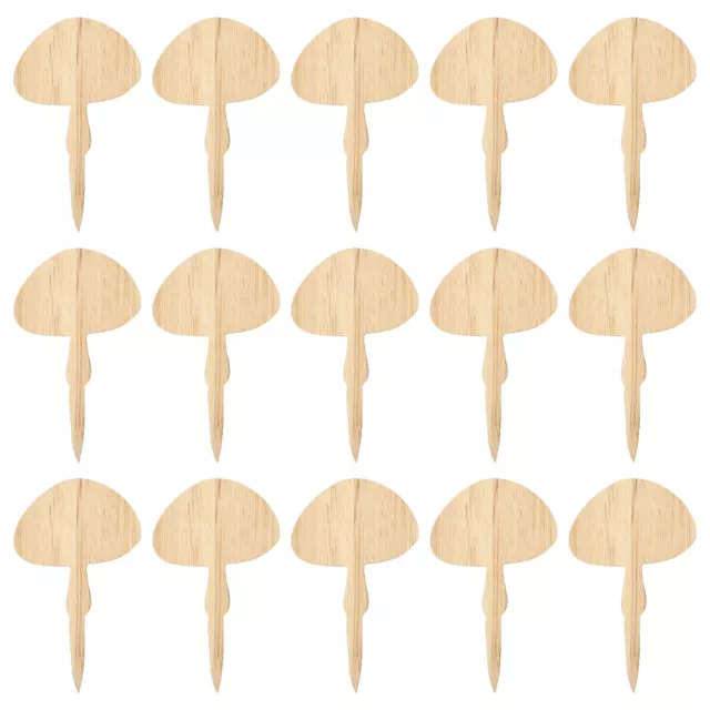 30 Pcs Wooden Bamboo Signs Plant Marking Sticks Garden Tags