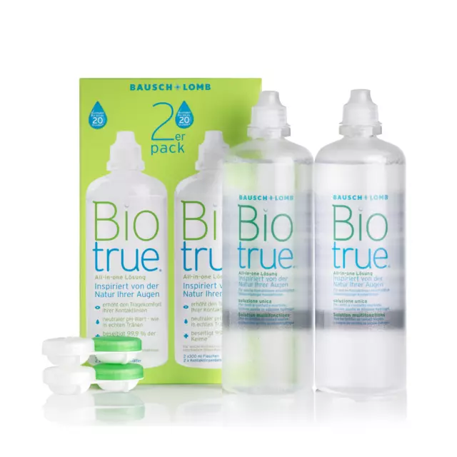 BAUSCH + LOMB Kontaktlinsenflüssigkeit Biotrue All-In-One Lösung 2 x 300ml