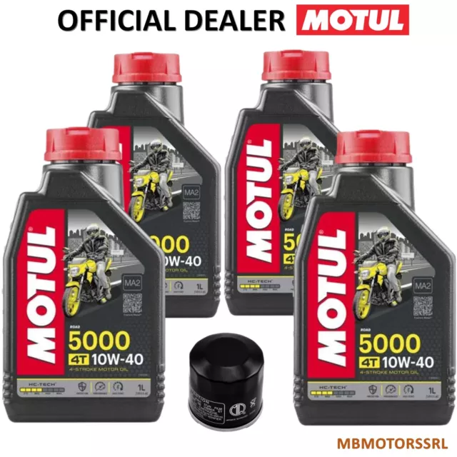 Kit Tagliando Honda Cbr 600 Rr 2003 2004 2005 2006 Olio Motul 5000 10W40 Filtro