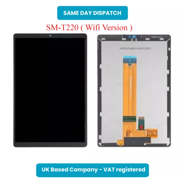 For Samsung Tab A7 Lite 2021 T220 T225 Touch Screen LCD Display Digitizer  +Frame