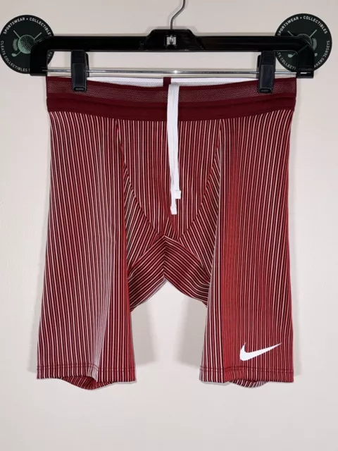 NIKE PRO ELITE Half Tights Red Mens Size Small Made In USA AO8152-611 ...