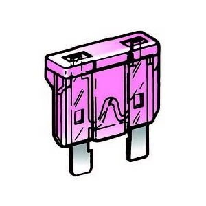FUSIBILE A LAMA 3 Amp. ROSA (KIT DA 10)