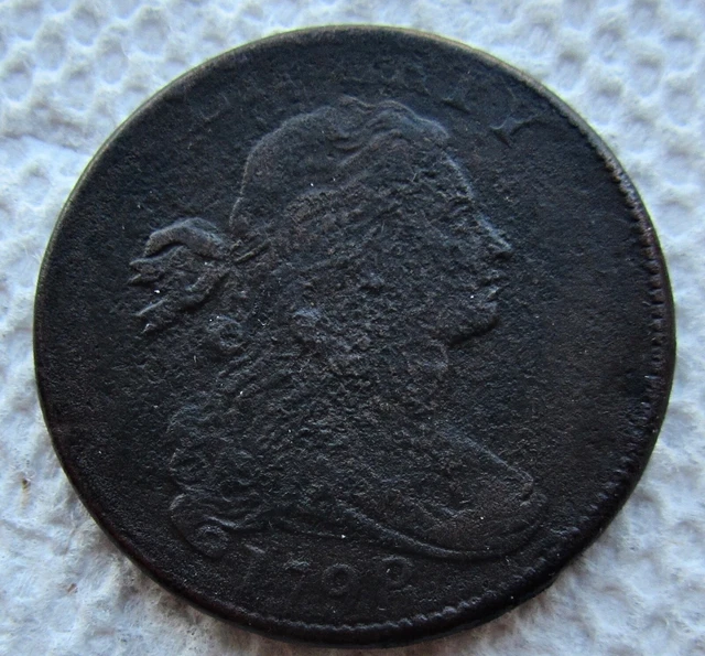1798 1C BN Draped Bust Large Cent Rare Date 2nd Hair Style XF Detail Corroded