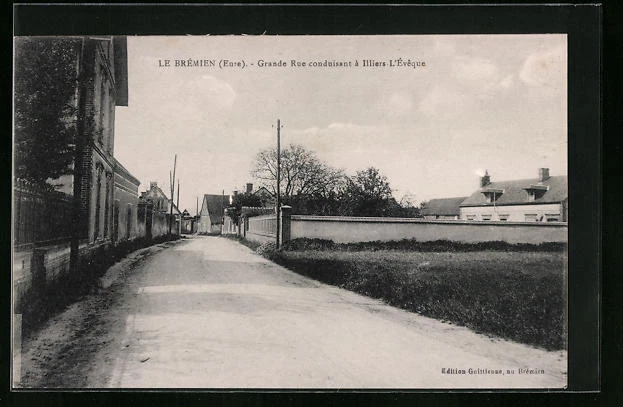 CPA Le Brémien, Grande Rue conduisant à Illiers-l´Éveque