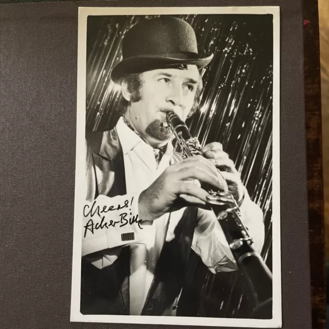 Musician Acker Bilk Clarinetist Signed Vintage Postcard