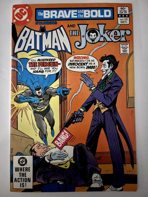 Brave And Bold #191 1982 Dc Comics Batman! Joker! Penguin! Jim Aparo!