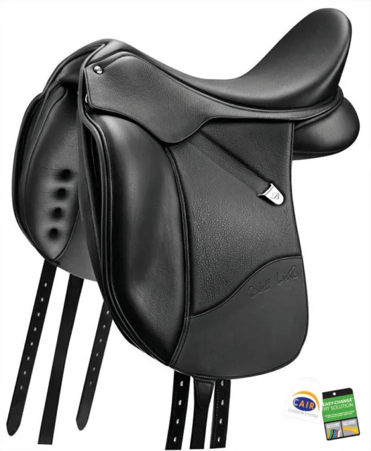 Bates Isabell Dressage Saddle with CAIR CLEARANCE STOCK 16.5" Black FREE SADD...