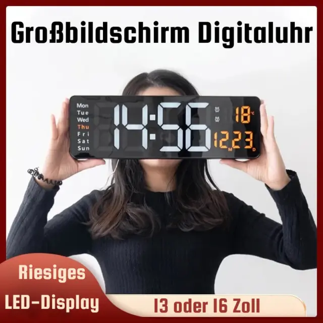 BATTERIE DIGITAL LED-UHR Nickerchen Spiegel Wecker Zeit Nacht Modus Mini  EUR 7,28 - PicClick DE