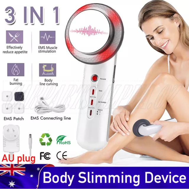 3 IN 1 Ultrasonic Cavitation Fat Remover Body Massager Face