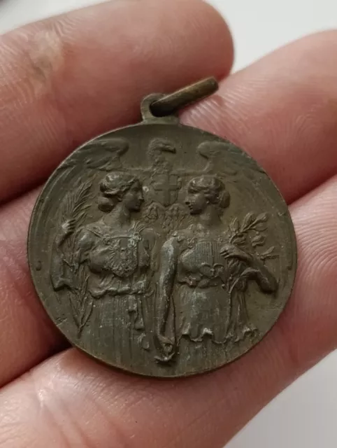 Ancienne Médaille WWI Italie 3 Novembre 1918 - 11,5 g - 30 mm