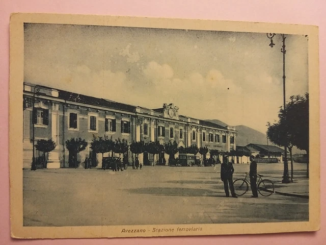 Carte Postale Ancienne Avezzano L'Aquila Abruzzo - Train, Paysage Animé, Occasion