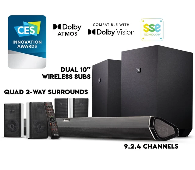 NAKAMICHI SHOCKWAFE ULTRA 9.2.4Ch 1000W Soundbar Dolby Atmos/Vision+SSE