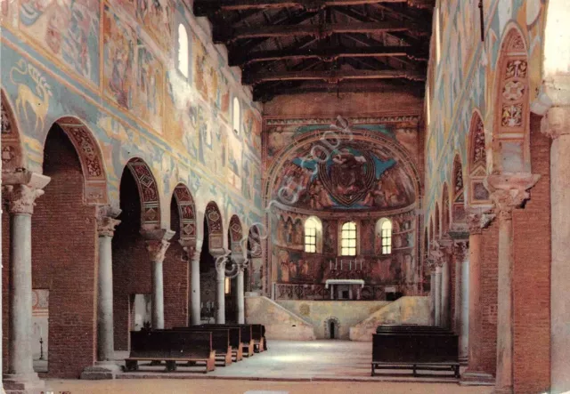 Cartolina Ferrara Abbazia di Pomposa abside e colonnato Bizantino