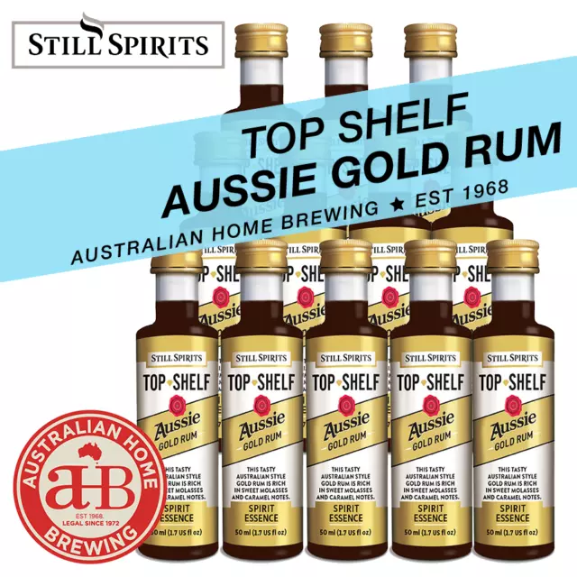24 PACK Still Spirits Top Shelf Aussie Gold Rum homebrew spirit essence distil