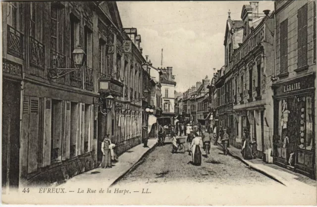 CPA ÉVREUX-La Rue de la Harpe (28907)