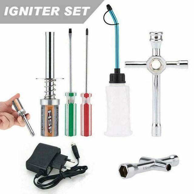 RC Nitro GAS Power Engine Starter Kits Glow Plug Igniter Car Charger For U3 HOT.