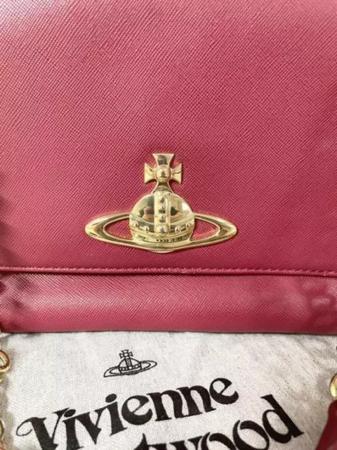 VIVIENNE WESTWOOD ANGLOMANIA Shoulder Bag Pink £155.32 - PicClick UK