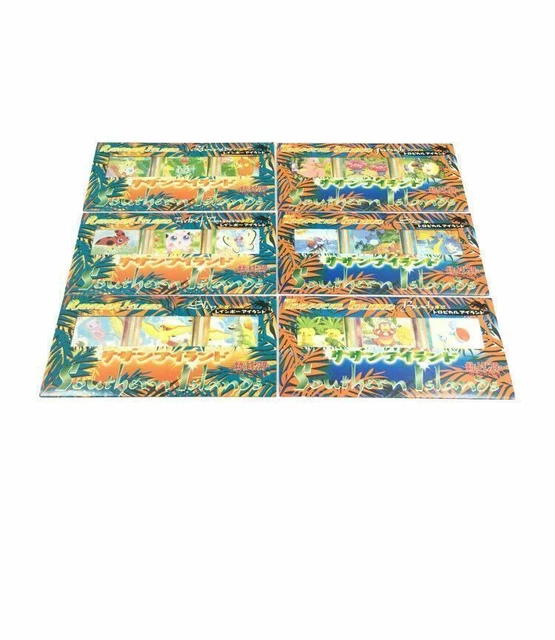 Pokemon Scheda Southern Island Arcobaleno & Tropical 6 Tipi 18 Carte
