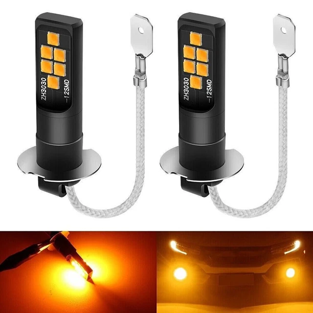 Yellow h3 led bulb discount
