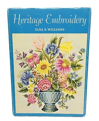Placas de color bordadas Heritage Elsa S Williams HBDJ 1967
