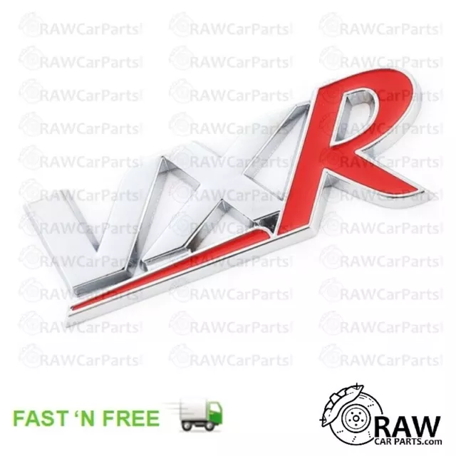 Rot Chrom Metall selbstklebend VXR Abzeichen Emblem Aufkleber für Vauxhall Corsa Astra