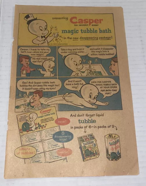 1955 CASPER THE FRIENDLY GHOST #39~ missing 1st wrap and ad centerfold